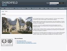 Tablet Screenshot of churchfieldstone.co.uk